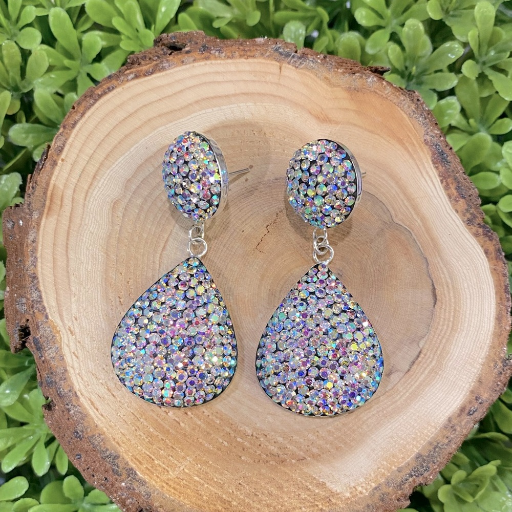 ⚡️Flash Sale⚡️ Gorgeous Silver925 and rhinestone handcrafted earrings